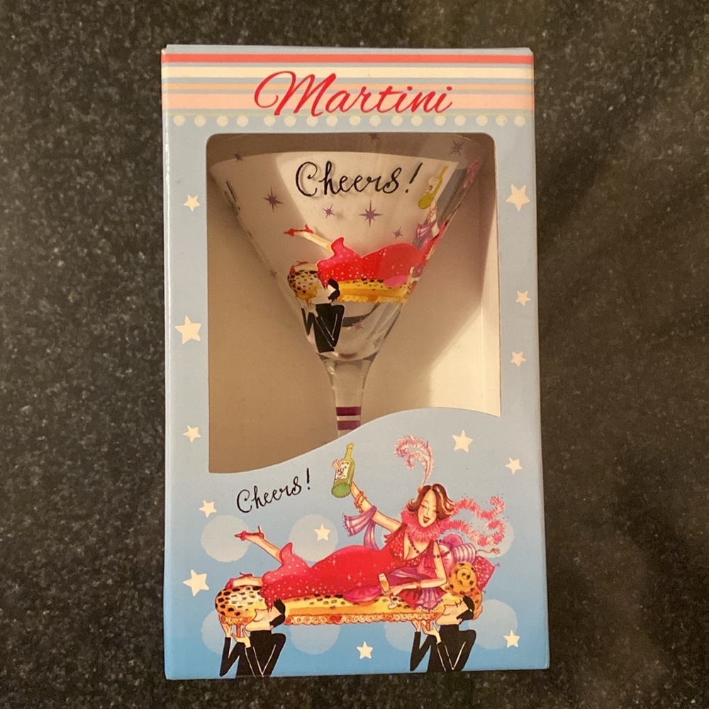 New! Girls Night Martini Glass